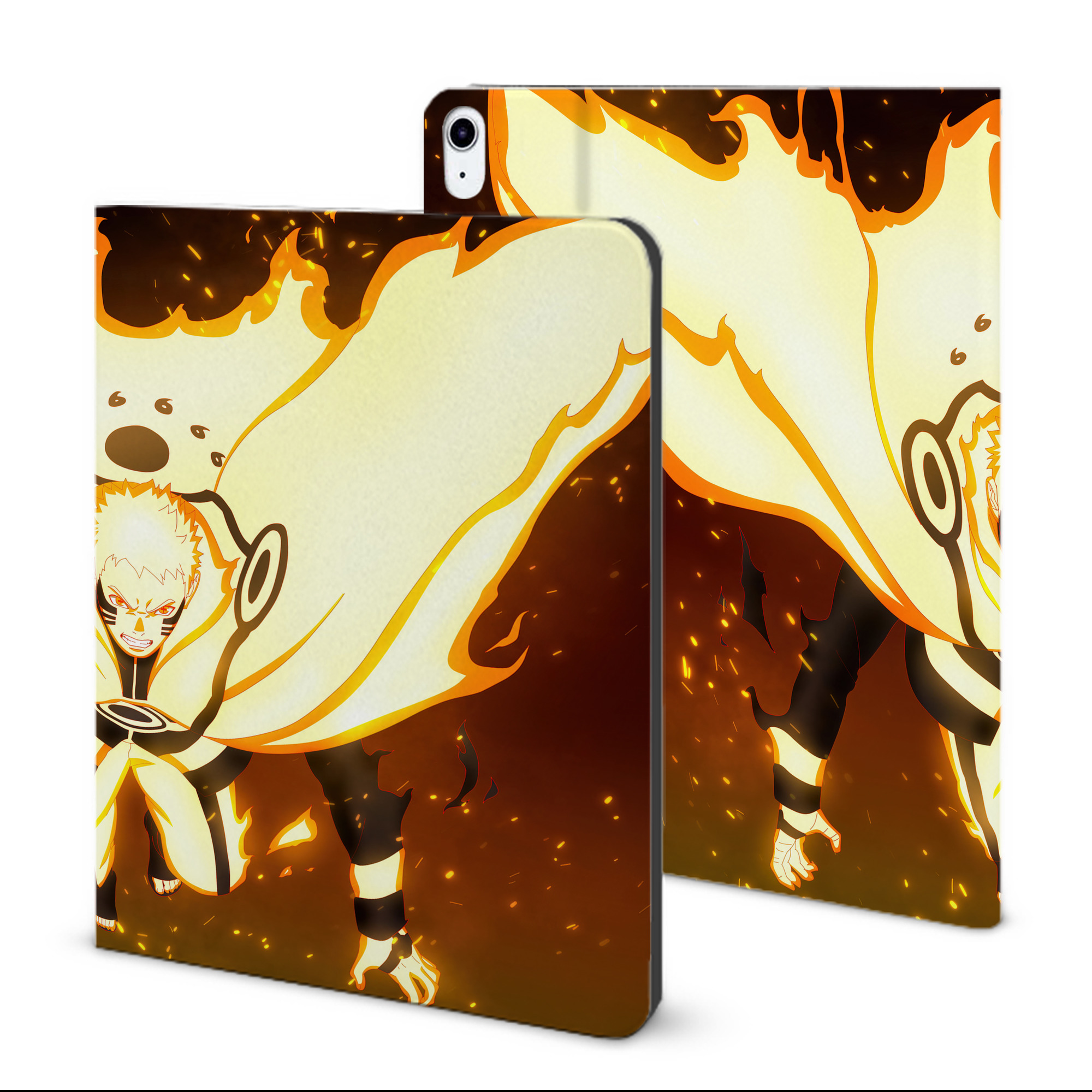 （画像用） NARUTO -ナルト- NARUTO -ナルト- 疾風伝 IPad ケース ブック型 PUレザー TPU 耐衝撃 軽量 薄型 ペン収納なし 全面保護 IPad 各モデル対応